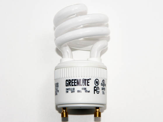 Greenlite Corp. G355249 9W/ELS/M/GU/41K 40 Watt Incandescent Equivalent, 9 Watt, Cool White GU24 Spiral Compact Fluorescent Lamp
