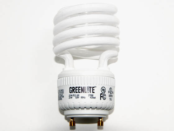 Greenlite Corp. G385598 23W/ELS/M/GU/27K 100 Watt Incandescent Equivalent, 23 Watt, Warm White GU24 Spiral Compact Fluorescent Lamp