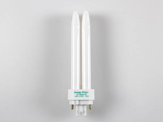 Bulbrite 524248 CF18D841/E 18W 4 Pin G24q2 Cool White Quad Double Twin Tube CFL Bulb