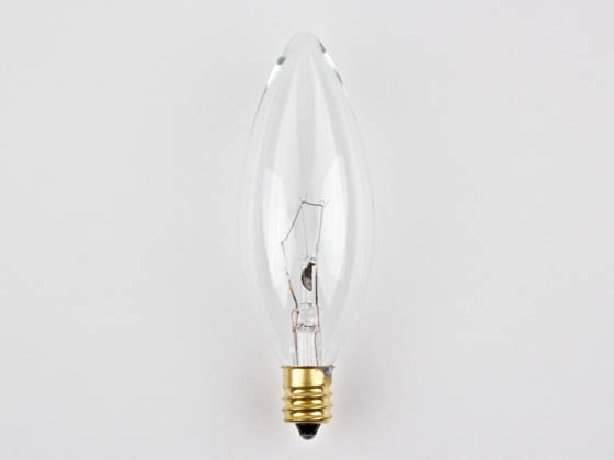 Bulbrite 400540 40CTC/HV (220V) 40W 220V Clear Blunt Tip Decorative Bulb, E12 Base