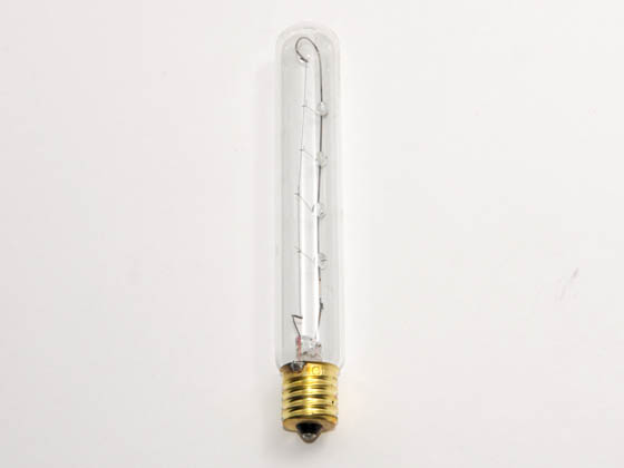 Bulbrite 707211 25T6.5C/N 25W 130V T6.5 Clear Tube, E17 Base