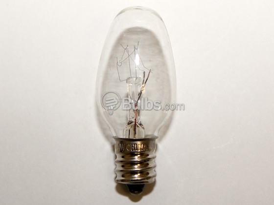 Bulbrite 709104-Nickel 4C7C-NI 4 Watt, 120 Volt C7 Clear Night/Holiday Light Bulb