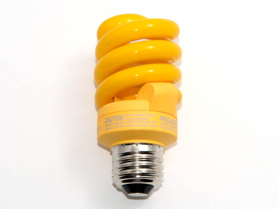 TCP TEC48913Y 48913Y  (13W, Bug Light) 13W Yellow Spiral CFL Bug Bulb, E26 Base