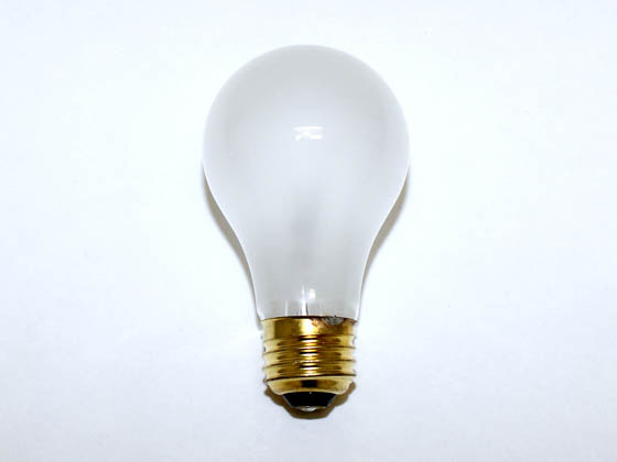 Halco Lighting HAL6319 A19FR25/5 (130V) Halco 25W 130V A19 Frosted Long Life Bulb, E26 Base
