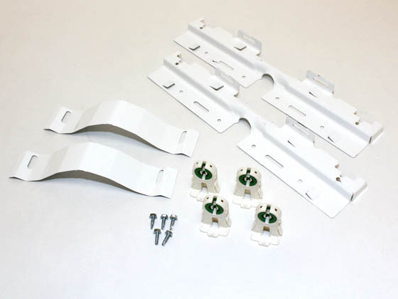 US Energy Sciences KTC-02B04-EA 2-Lamp 2x4 T8 Prismatic Troffer Retrofit Kit, Enhanced Aluminum