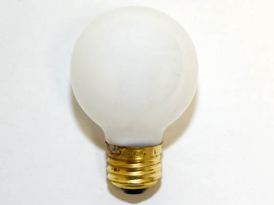 Bulbrite B320060 60G19WH 60 Watt, 125 Volt G19 White Globe Bulb