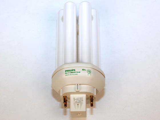 Philips Lighting 149922 PL-T 13W/827/X/4P/ALTO  (4-Pin) Philips 13 Watt, 4-Pin Very Warm White Triple Twin Tube CFL Bulb