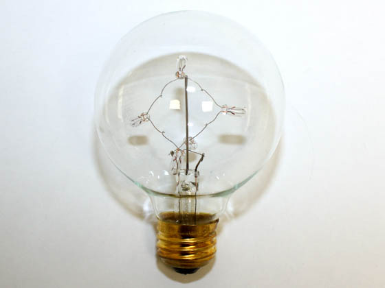Bulbrite 716330 ST-G25 5W 130V Clear Starlite Decorative G-25 Globe Bulb, E26 Base