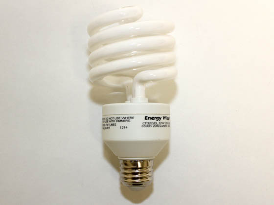 Bulbrite 509632 CF32C/DL 100W Incandescent Equivalent. 32 Watt, 120 Volt Daylight White CFL Bulb.