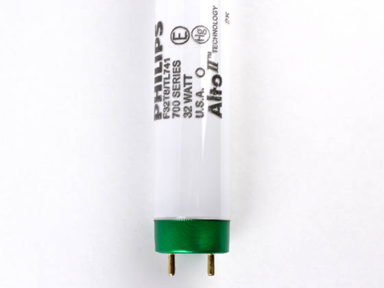 Philips 32 Watt 48 Inch T8 Cool White Fluorescent Bulb F32t8 Tl741 10pk Bulbs Com