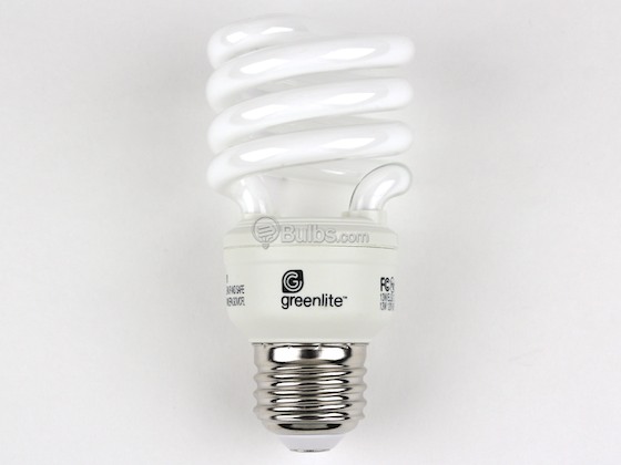 Greenlite Corp. G355010 13W/ELS-U/27K 60 Watt Incandescent Equivalent, 13 Watt, 120 Volt Warm White Spiral CFL Bulb