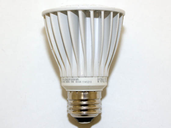 TCP LED9E26P2030KNFL 9 Watt, 120 Volt DIMMABLE 50,000-Hr LED PAR20 Bulb - Similar to Halogen