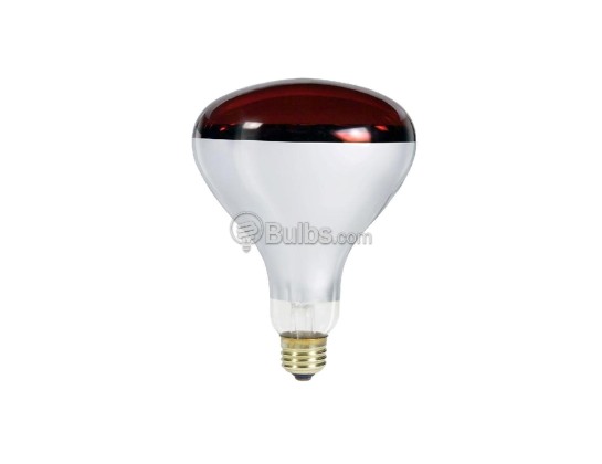 Philips Lighting 417766 250R40/HR (Heat Lamp, Red) Philips 250 Watt, 120 Volt BR40 Red Heat Lamp Reflector Bulb