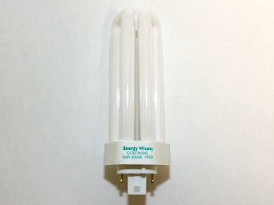 Bulbrite 524332 CF32T830/E 32W 4 Pin GX24q3 Soft White Triple Twin Tube CFL Bulb
