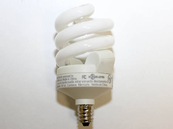 TCP TEC48909C 48909C 9W Warm White Spiral CFL Bulb, E12 Base