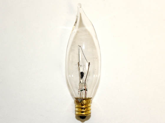 Bulbrite 493140 E40CFC/25 40W 120V Clear Bent Tip Decorative Bulb, E12 Base