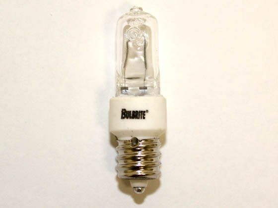 Bulbrite 611075 Q75CL/E14 75 Watt, 120 Volt T4 Clear Halogen E14 European Base Bulb