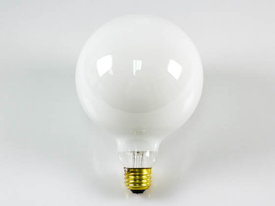 Bulbrite 350100 100G40WH 100W 125V G40 White Globe Bulb, E26 Base