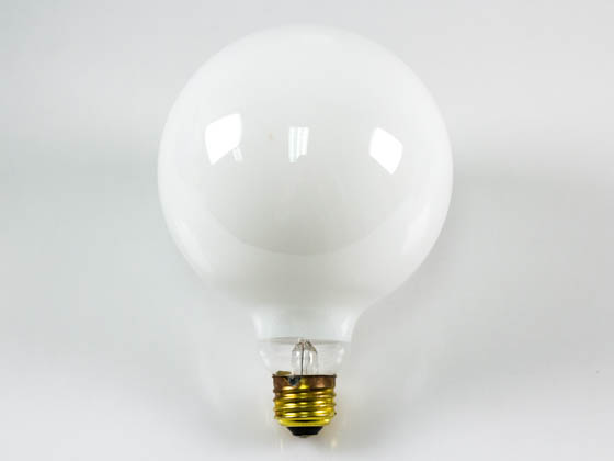 Bulbrite 350150 150G40WH 150W 125V G40 White Globe Bulb, E26 Base