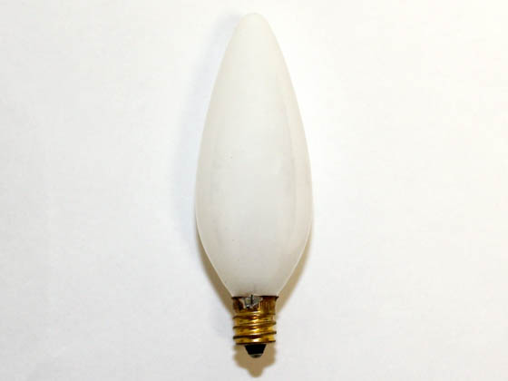 Bulbrite 402060 60CTW/32/3 60W 130V White Blunt Tip Decorative Bulb, E12 Base