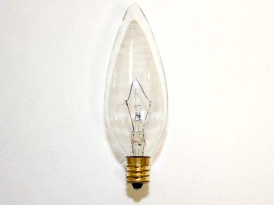Bulbrite 490060 60CTC/32/2 60W 120V Clear Blunt Tip Decorative Bulb, E12 Base