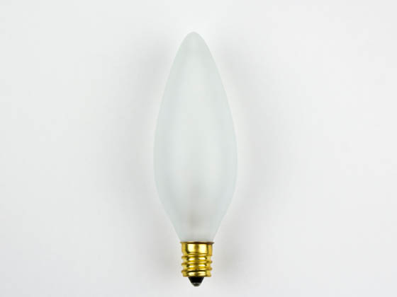 Bulbrite 491025 25CTF/32/2 25W 120V Frosted Blunt Tip Decorative Bulb, E12 Base