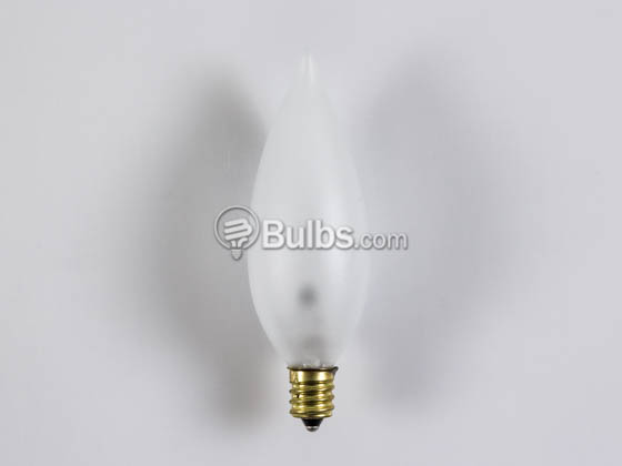 Bulbrite 494025 25CFF/32/2 25W 120V Frosted Bent Tip Decorative Bulb, E12 Base