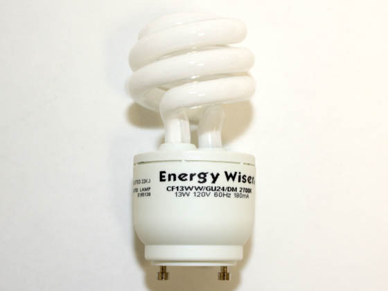 Bulbrite 509813 CF13WW/GU24/DM 13W Dimmable Warm White GU24 Spiral CFL