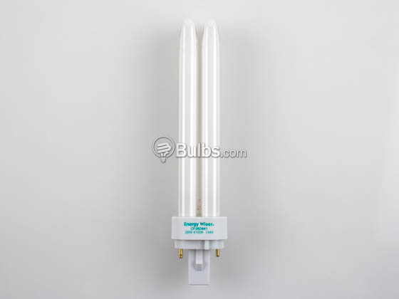 Bulbrite 524156 CF26D841 26W 2 Pin G24d3 Cool White Quad Double Twin Tube CFL Bulb