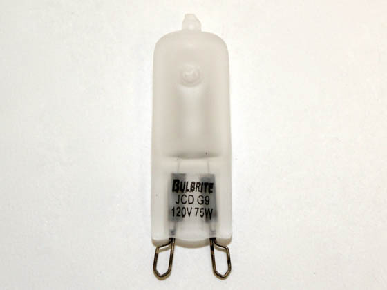 Bulbrite 654076 Q75G9F/120 75W Halogen T4 Frosted General Use Capsule