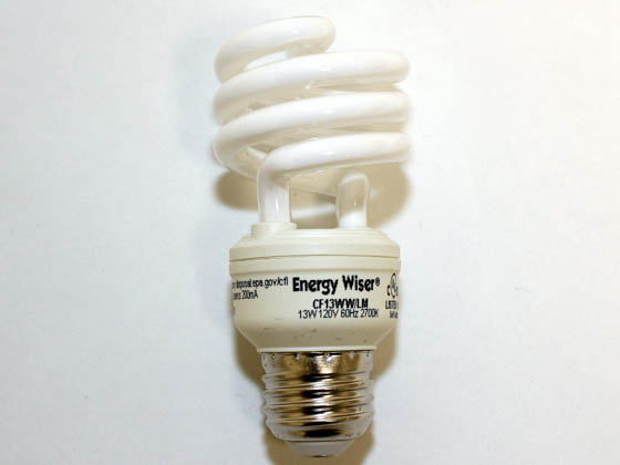 Bulbrite 509014 CF13WW/LM 13W 120V Warm White CFL Bulb, E26 Base