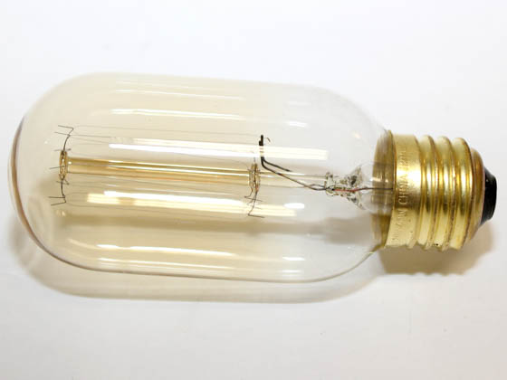 Bulbrite 134015 NOS40T14/SQ 40W 120V T14 Antique Decorative Bulb, E26 Base