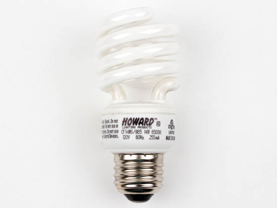 Howard Industries, Inc. CF14MS/865 60W Incandescent Equivalent.  14 Watt, 120 Volt Daylight White CFL Bulb.