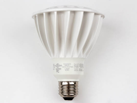 TCP LED14E26P3027KFL 75 Watt Equivalent, 14 Watt, 120 Volt DIMMABLE 25,000-Hr 2700K Warm White LED PAR30/L Bulb