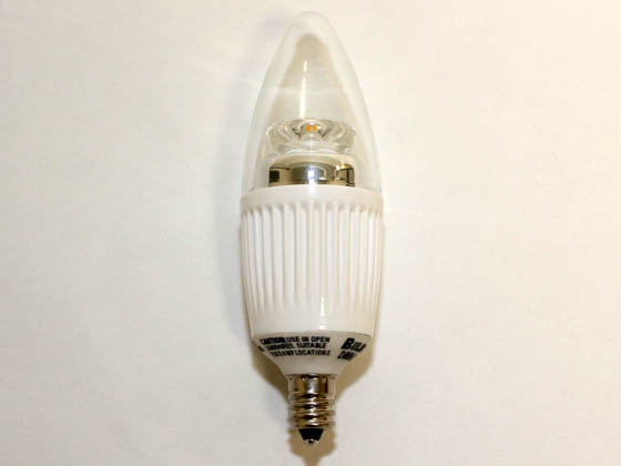 Bulbrite B770407 LED5CTC/D 40W Incandescent Equivalent, 25000 Hour,  5 Watt, 120 Volt Warm White DIMMABLE LED Decorative Bulb