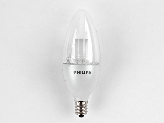 Philips Lighting 420414 3B11/END/2700-E12 DIM 8/1 Philips 25W Incandescent Equivalent, Dimmable, 25,000 Hour,  3 Watt, 120 Volt Warm White LED Decorative Bulb