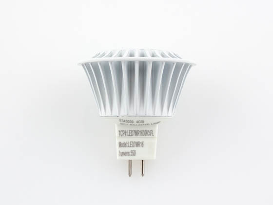 TCP LED7MR1630KNFL 35 Watt Equiv., 7 Watt, LED MR-16 DIMMABLE 3000K Narrow Flood Lamp with GU5.3 Base
