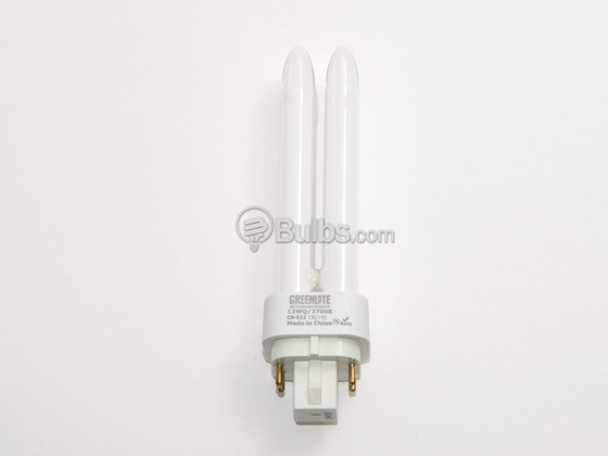 Greenlite Corp. 544261 13W/Q/4P/27K 13 Watt 4-Pin Warm White Quad/Double Twin Tube CFL Bulb