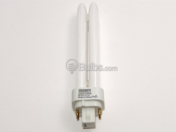 Greenlite Corp. 544537 18W/Q/4P/35K 18 Watt 4-Pin Neutral White Quad/Double Twin Tube CFL Bulb