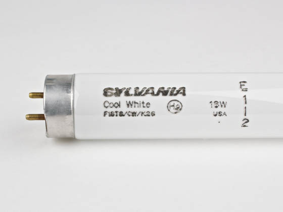 Sylvania SYL23027 F18T8CW/K26 18W 26in T8 Cool White Fluorescent Tube