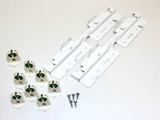 US Energy Sciences KTK-04B02-SA 4-Lamp 2x2 T8 Prismatic Troffer Retrofit Kit, Specular Aluminum
