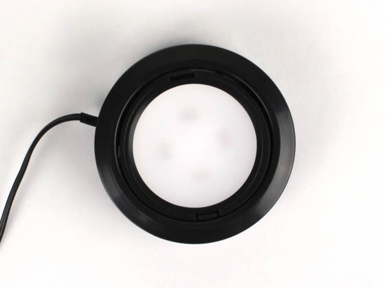 American Lighting LVP-3KIT-BK LED Puck Light Fixture, Dimmable, 3 Pack, Black