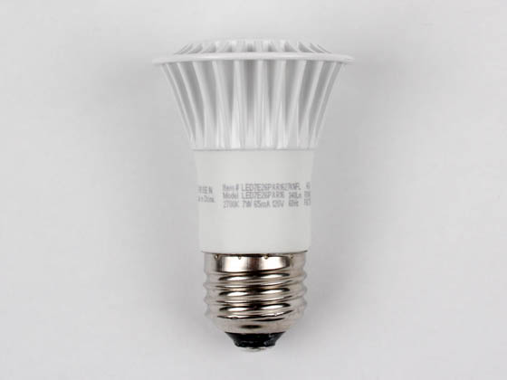 TCP LED7E26PAR1627KNFL LED7E26PAR1627KNFL (discontinued) Dimmable 7W 2700K 20° PAR16 LED Bulb