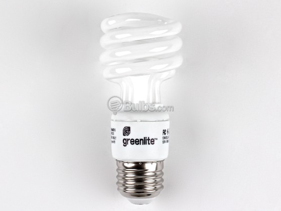 Greenlite Corp. 355010 13W/ELS-U Greenlite 13W Warm White Spiral CFL Bulb, E26 Base