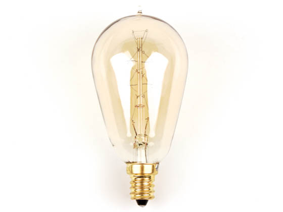 Bulbrite B132511 NOS25ST15/E12 25W 120V ST15 Nostalgic Decorative Bulb, E12 Base