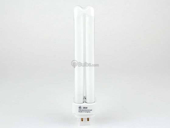 GE GE97611 F26DBX/830/ECO4P 26W 4 Pin G24q3 Soft White Double Twin Tube CFL Bulb