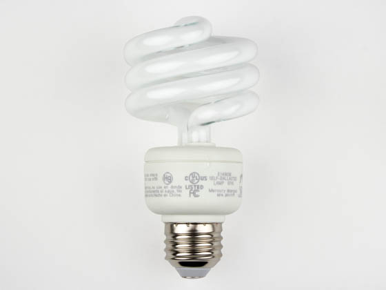 TCP TEC801019 TCP 801019 19W Warm White Spiral CFL Bulb, E26 Base