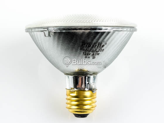 Plusrite FAN3515 42PAR30/IRH/FL/120 42 Watt, 120 Volt Long Life Infrared PAR30 Halogen Flood