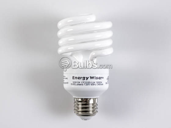 Bulbrite 509124 CF23SD/LM 23W 120V Bright White Spiral CFL Bulb, E26 Base