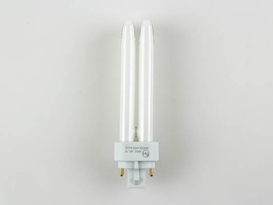 TCP TEC32413Q/30K 32413Q30K 13W 4 Pin G24q1 Soft White Double Twin Tube CFL Bulb